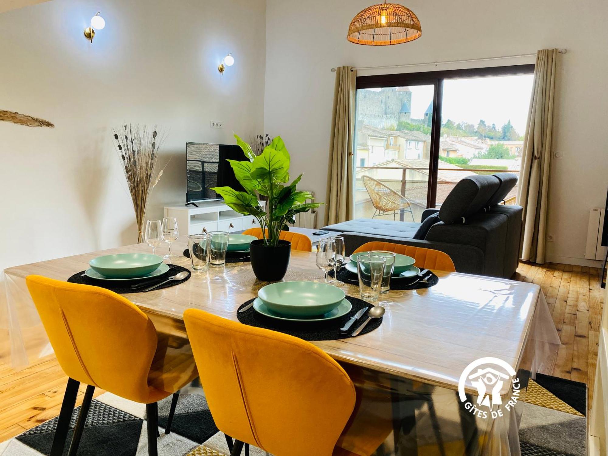 Loft Cocon Climatise - Imprenable Vue Sur Le Chateau Comtal Каркасон Екстериор снимка